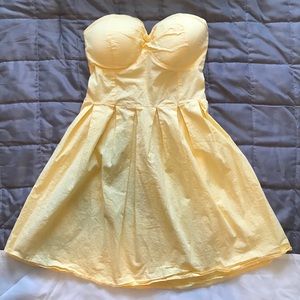 Rue21 Strapless yellow sundress